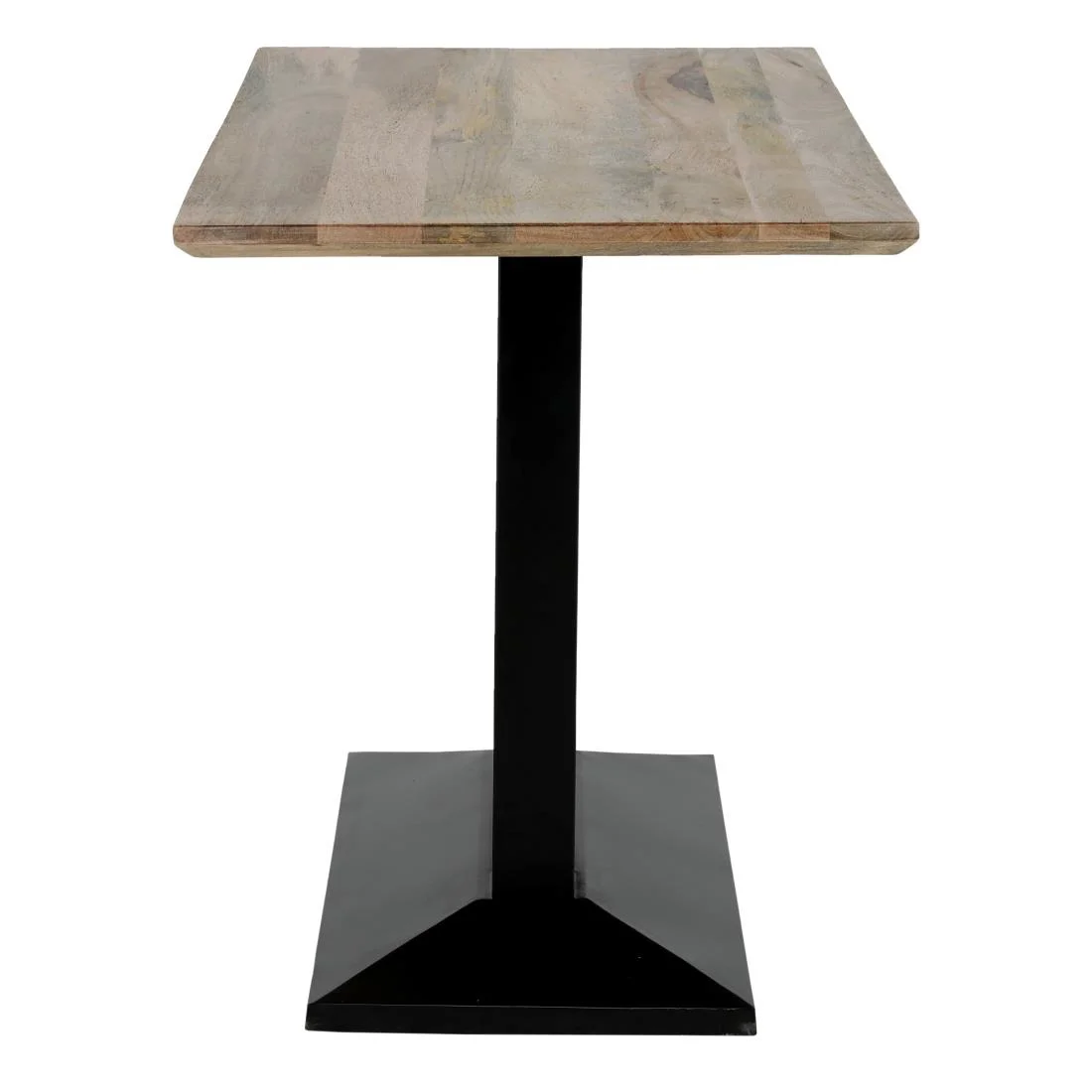 Bolero Loft Rectangle Dining Table with Wooden Top - Image 3