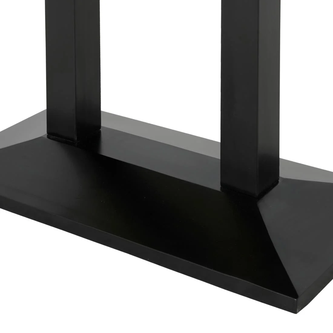 Bolero Loft Rectangle Dining Table with Wooden Top - Image 4