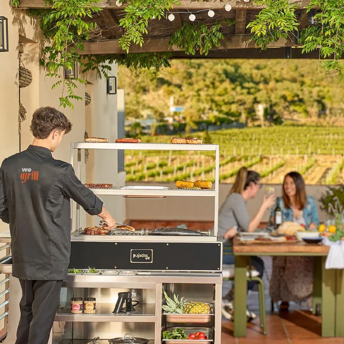 Pujadas Robata Grill with Mobile Cabinet 8582010B - Image 3