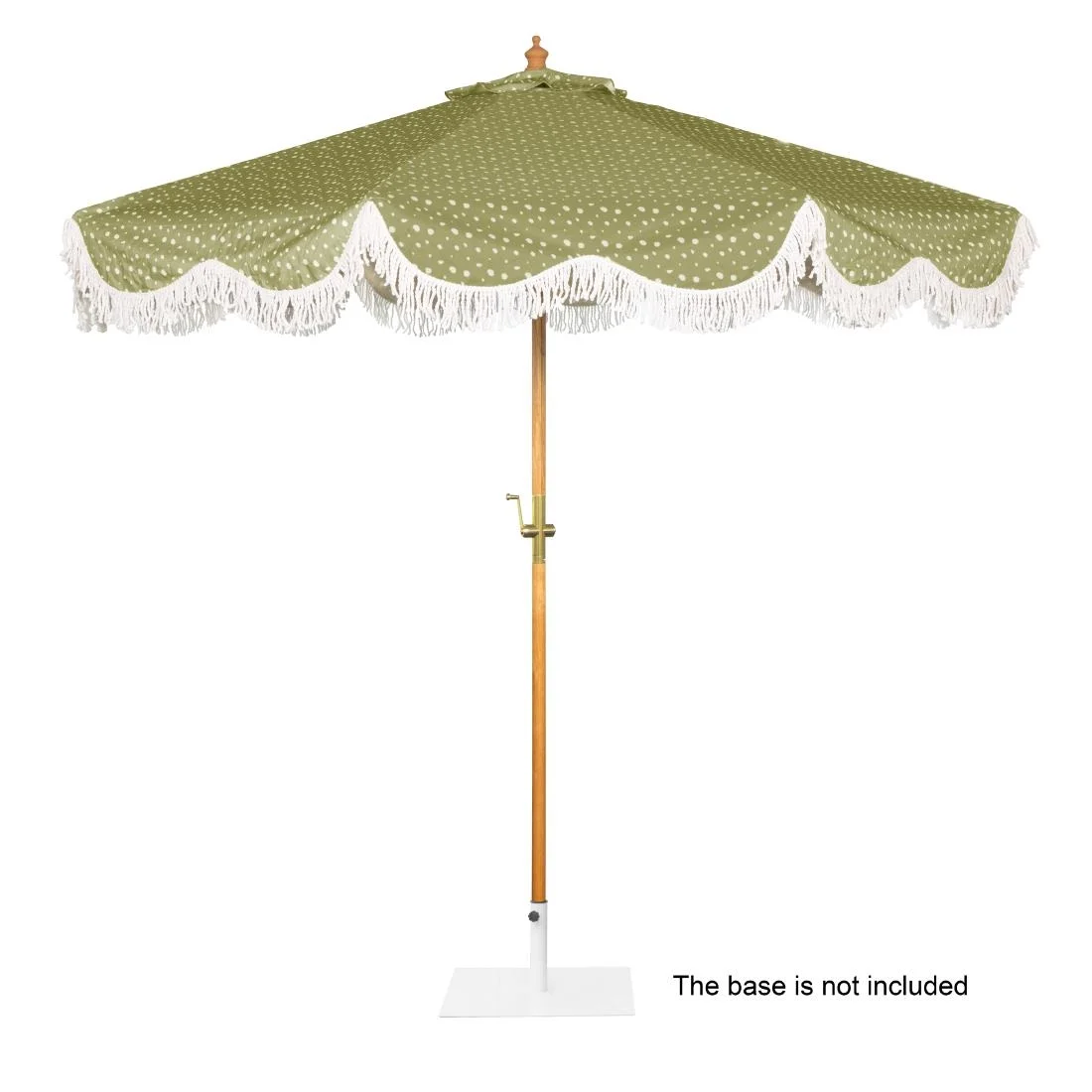 Bolero Sicily Round Parasol 2.5m Diameter Green Mix