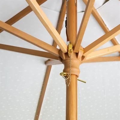 Bolero Sicily Round Parasol 2.5m Diameter Green Mix - Image 3