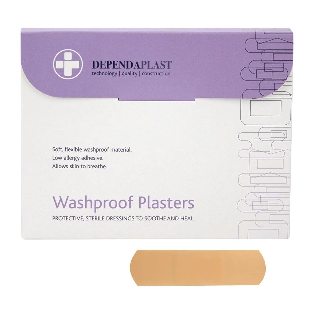 Dependaplast Washproof Plasters 75x25mm (100 Pack)