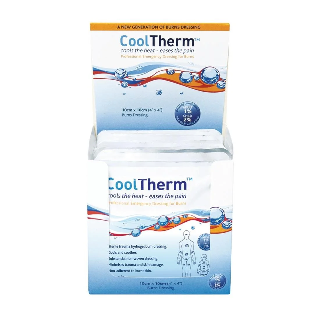 CoolTherm Burn Relief Dressing 10x10cm (120 Pack) - Image 2
