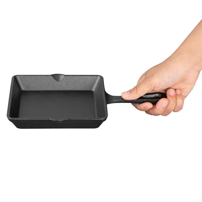 Olympia Cast Iron Square Pan 155x225mm - Image 4