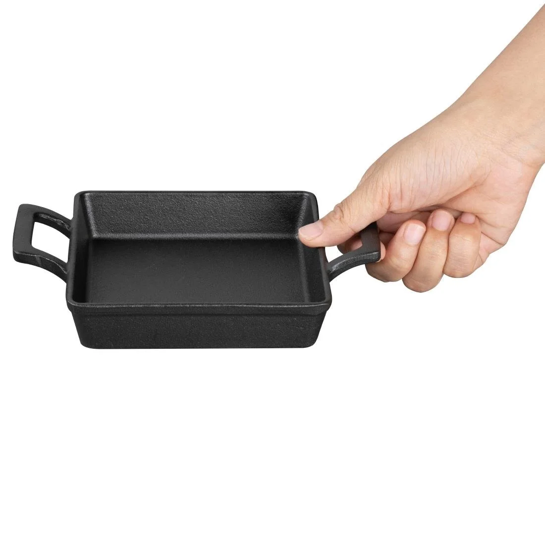 Olympia Cast Iron Square Eared Dish 130x130mm - Image 4