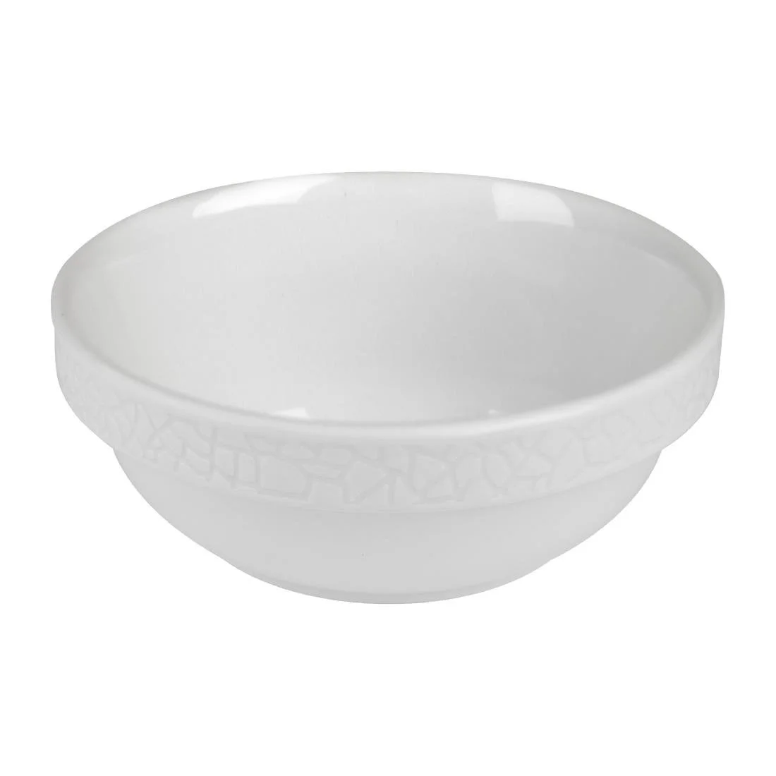 Churchill Viana Stacking Bowls White 280ml (6 Pack) - Image 1