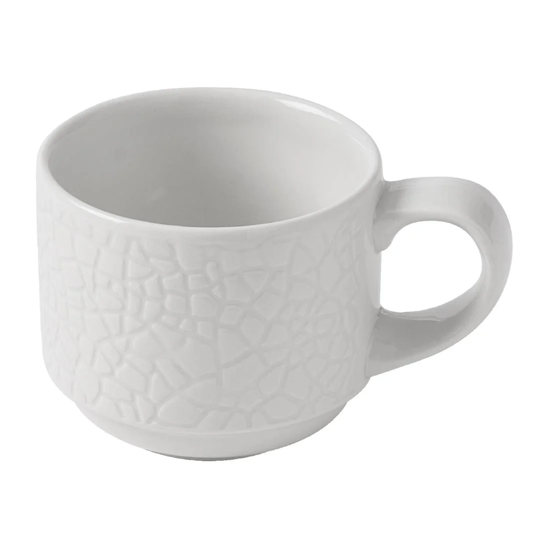 Churchill Viana Stacking Cups White 90ml (12 Pack)