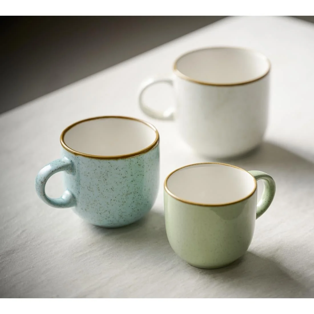 Churchill Stonecast Bubble Mugs Sage Green 280ml (12 Pack) - Image 3