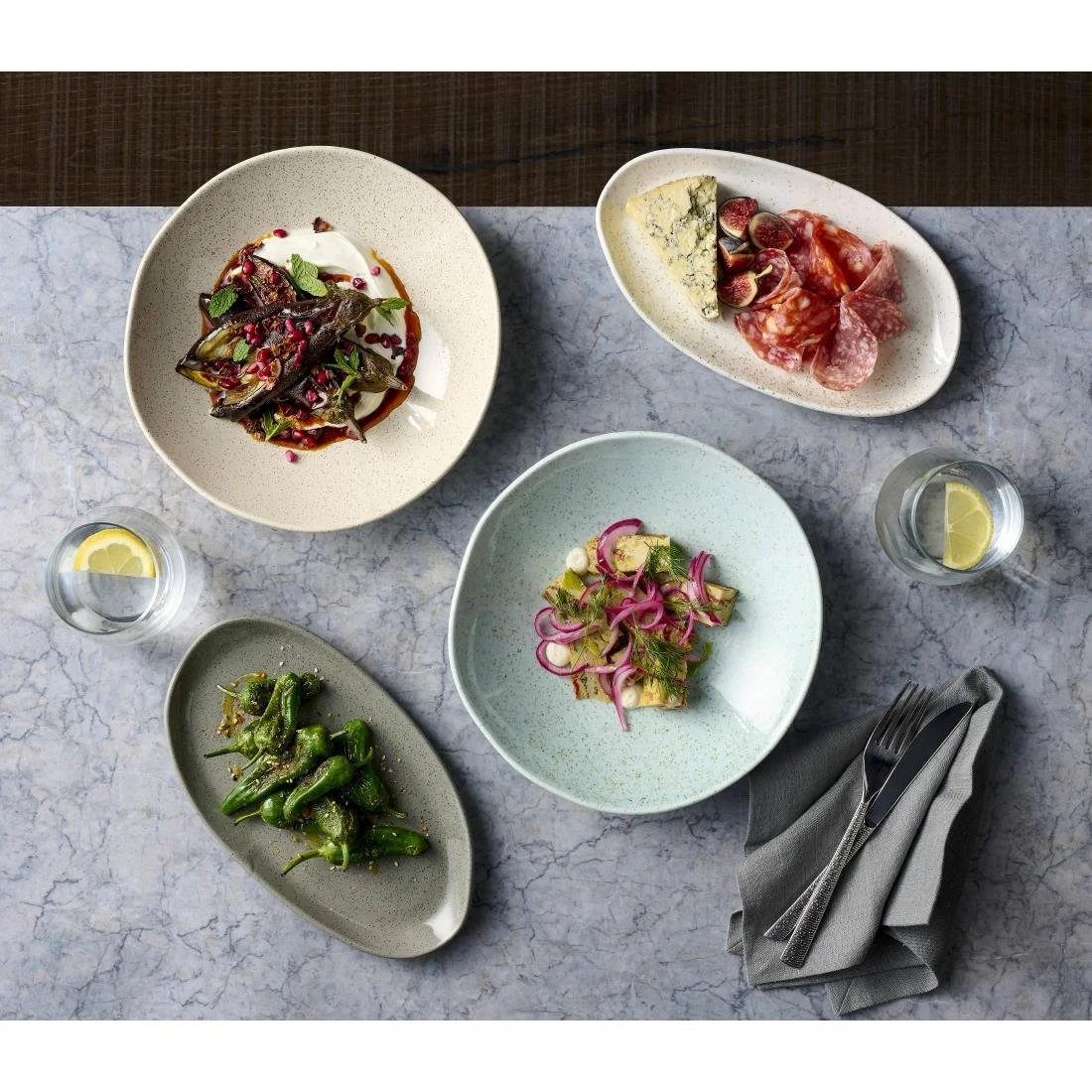 Churchill Stonecast Natural Organic Deep Bowls Barley White 250mm (6 Pack) - Image 2