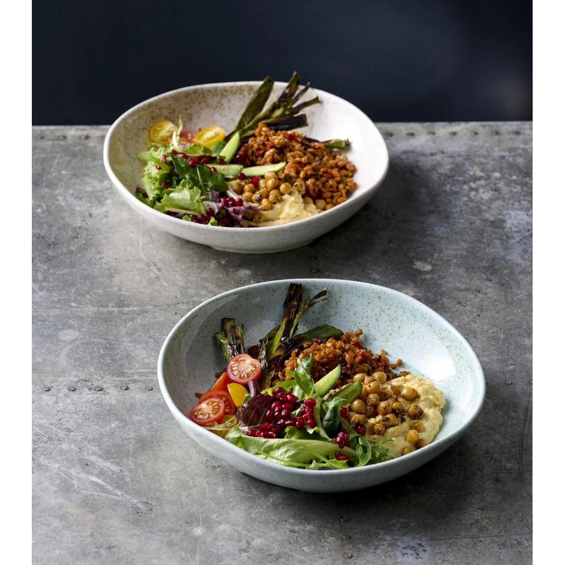 Churchill Stonecast Natural Organic Deep Bowls Barley White 250mm (6 Pack) - Image 5