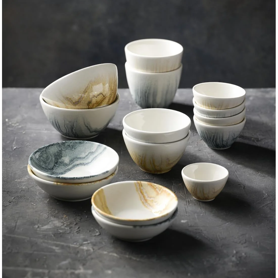 Churchill Tide Shallow Bowls Gold 116mm (12 Pack) - Image 5