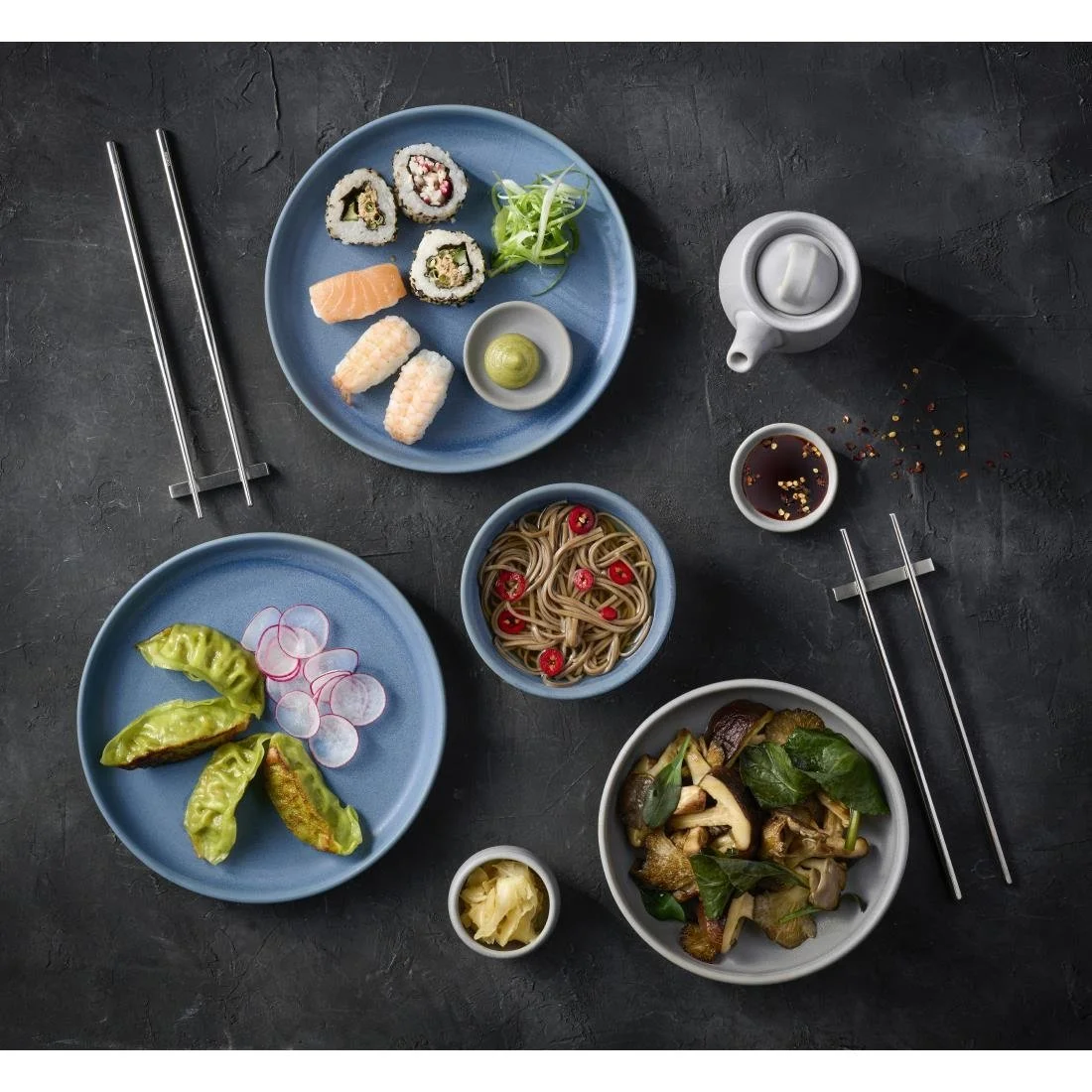 Comas Kyoto Chopsticks Black 230mm (12 Pack) - Image 3