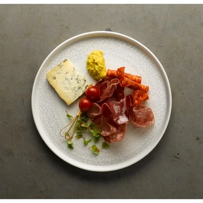 Churchill Viana Walled Plates Charcoal Grey 260mm (6 Pack) - Image 1