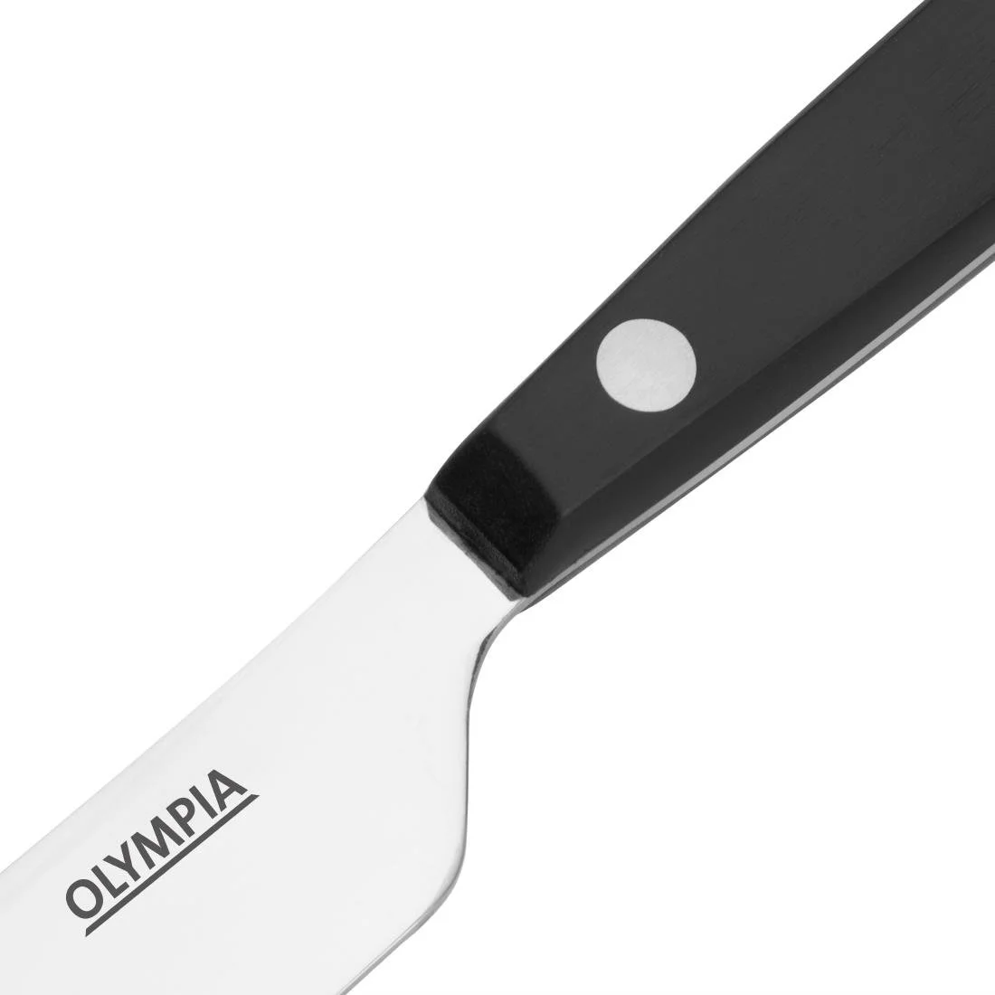 Olympia Taverna Table Knives with Black Handles (12 Pack) - Image 2