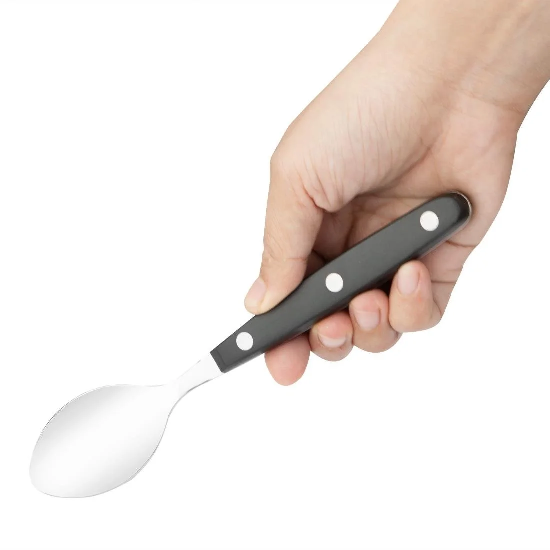 Olympia Taverna Teaspoons with Black Handles (12 Pack) - Image 2