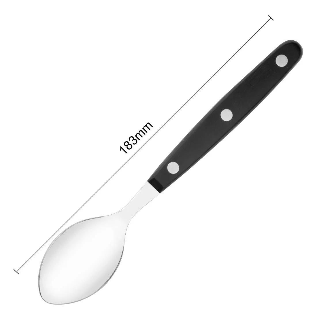 Olympia Taverna Teaspoons with Black Handles (12 Pack) - Image 3