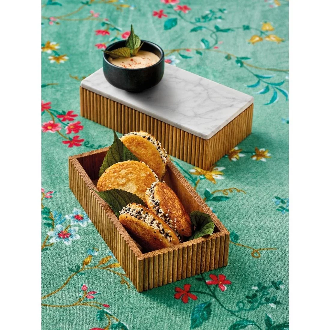 Playground Cesto Round Lid/Plate Marble 160mm - Image 3