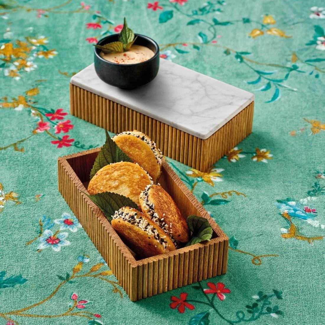 Playground Cesto Round Lid/Plate Marble 160mm - Image 4