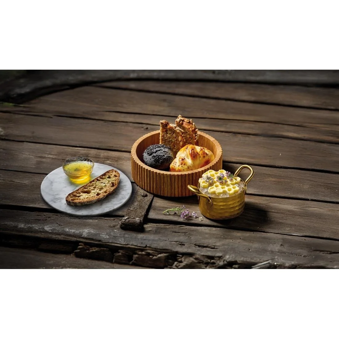 Playground Cesto Round Lid/Plate Marble 160mm - Image 6