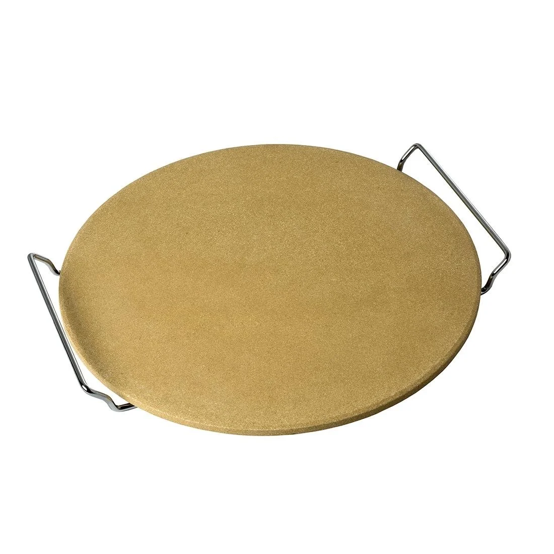 Eddingtons Round Barbecue Pizza Stone with Chrome Stand 13''
