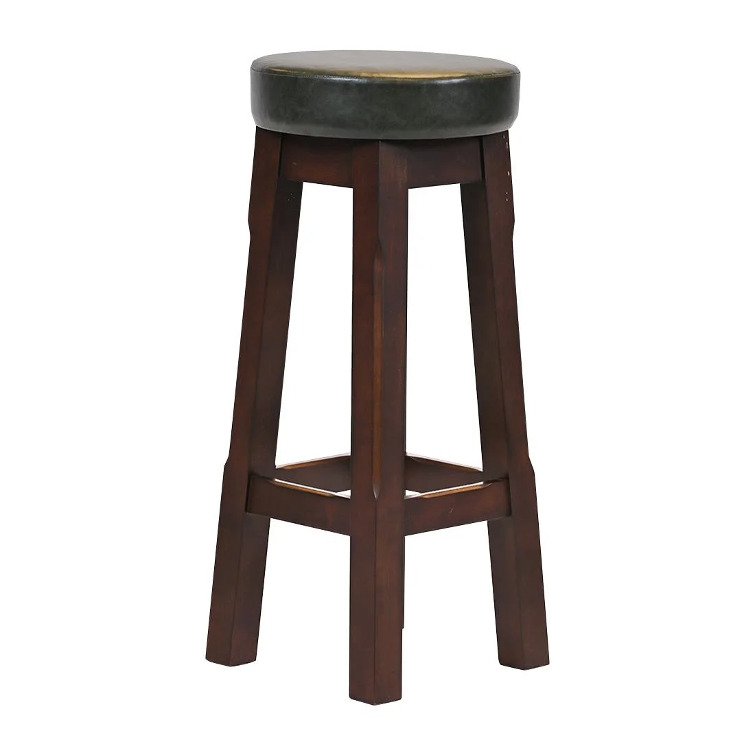 Everyday Wessex Dark Walnut High Stool with Bison Cedar Seat (2 Pack) - Image 2