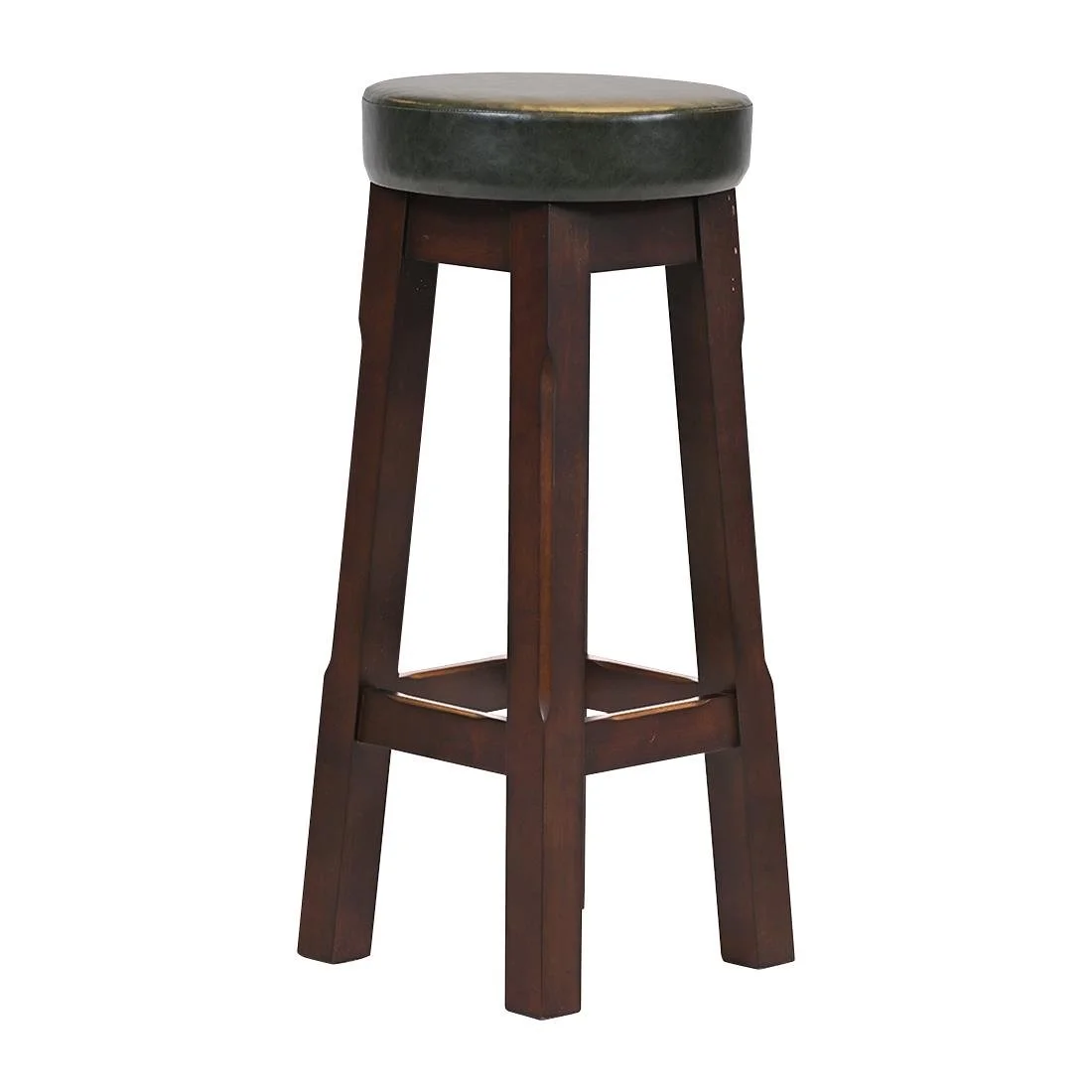 Everyday Wessex Dark Walnut High Stool with Bison Cedar Seat (2 Pack) - Image 2