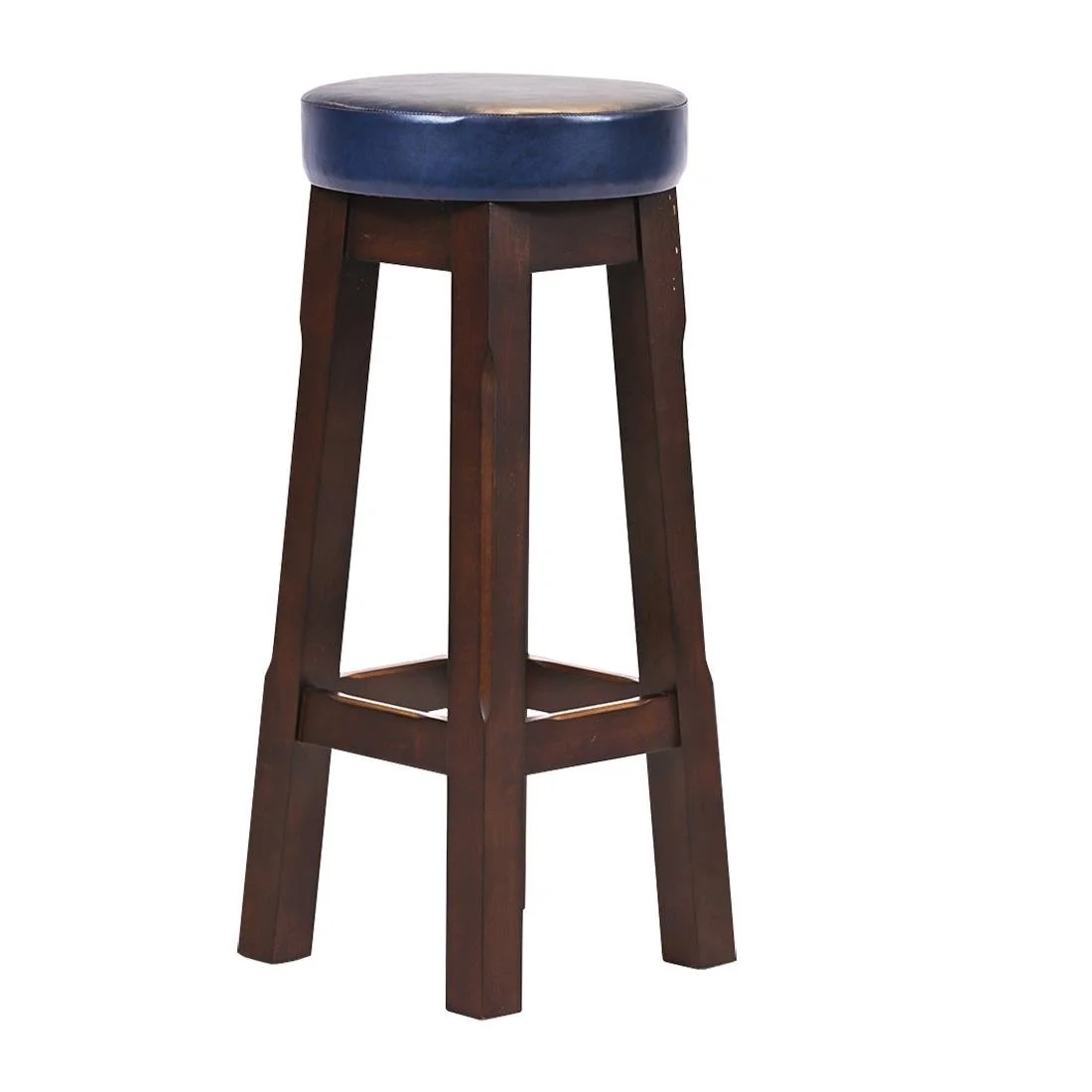 Everyday Wessex Dark Walnut High Stool with Bison Midnight Seat (2 Pack) - Image 2