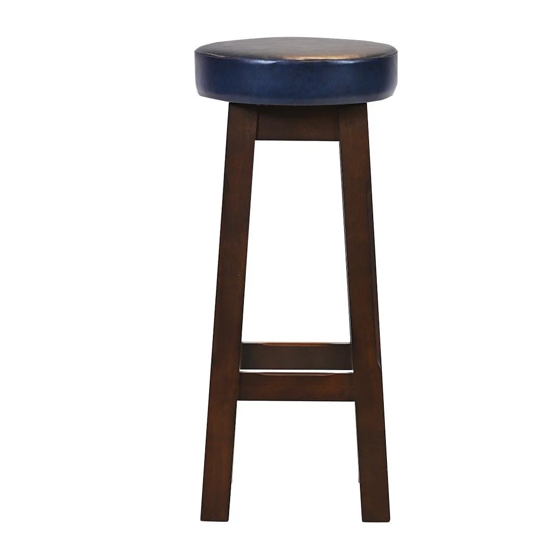 Everyday Wessex Dark Walnut High Stool with Bison Midnight Seat (2 Pack) - Image 1