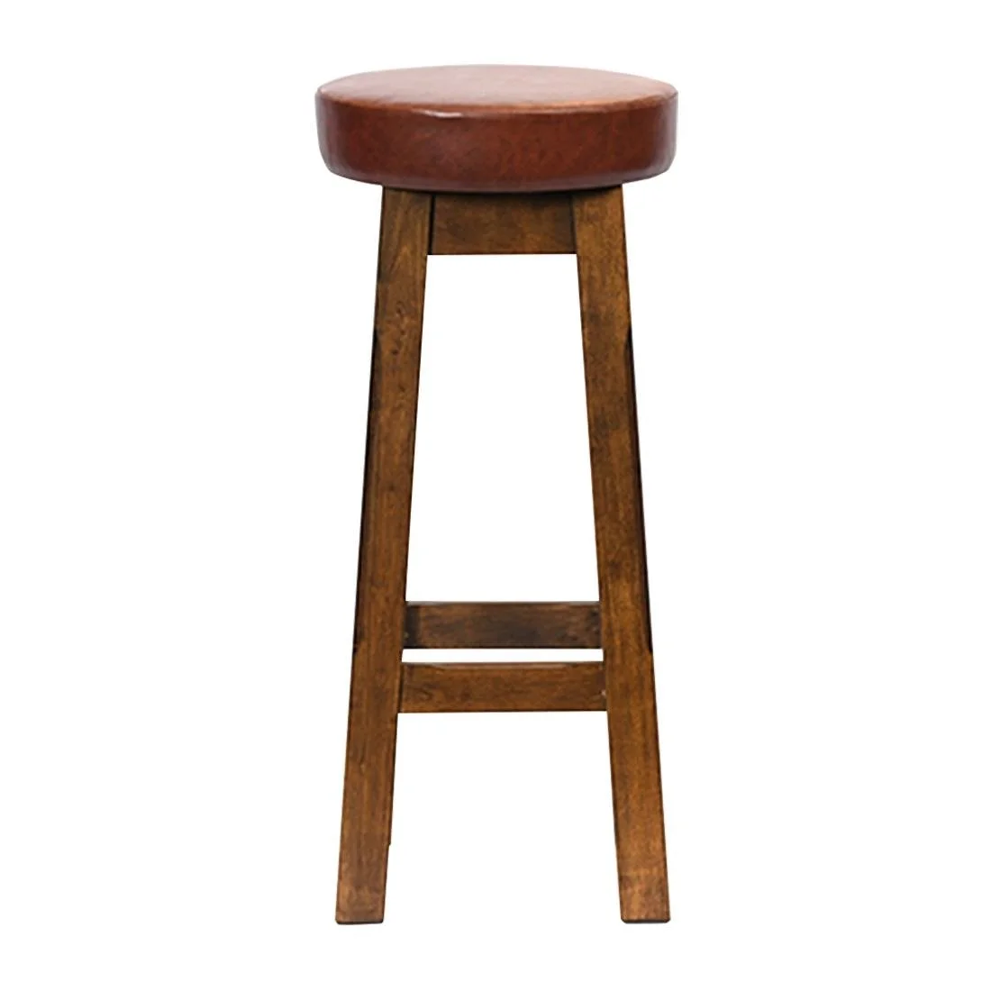 Everyday Wessex Vintage High Stool with Bison Espresso Seat (2 Pack) - Image 1