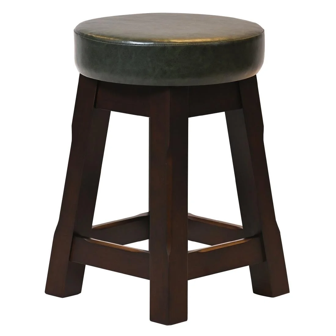 Everyday Wessex Dark Walnut Low Stool with Bison Cedar Seat (2 Pack) - Image 2