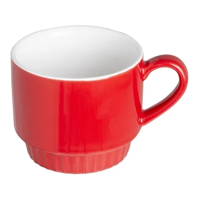 Olympia Café Stacking Mugs Red 340ml (6 Pack) - Image 2