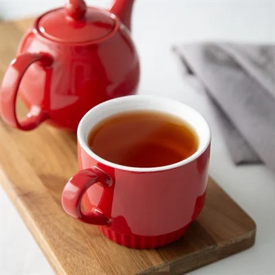 Olympia Café Stacking Mugs Red 340ml (6 Pack) - Image 6