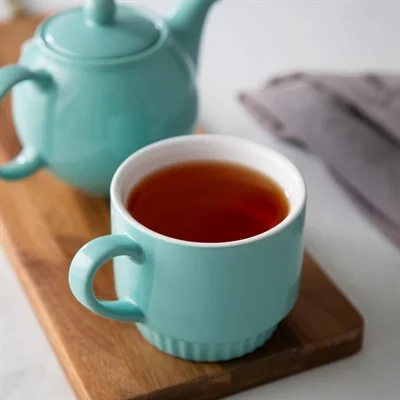 Olympia Café Stacking Mugs Aqua 340ml (6 Pack) - Image 6