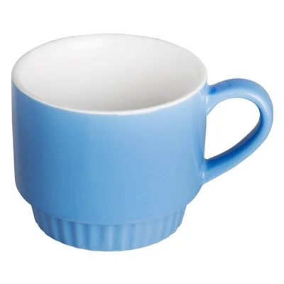 Olympia Café Stacking Mugs Blue 340ml (6 Pack) - Image 2