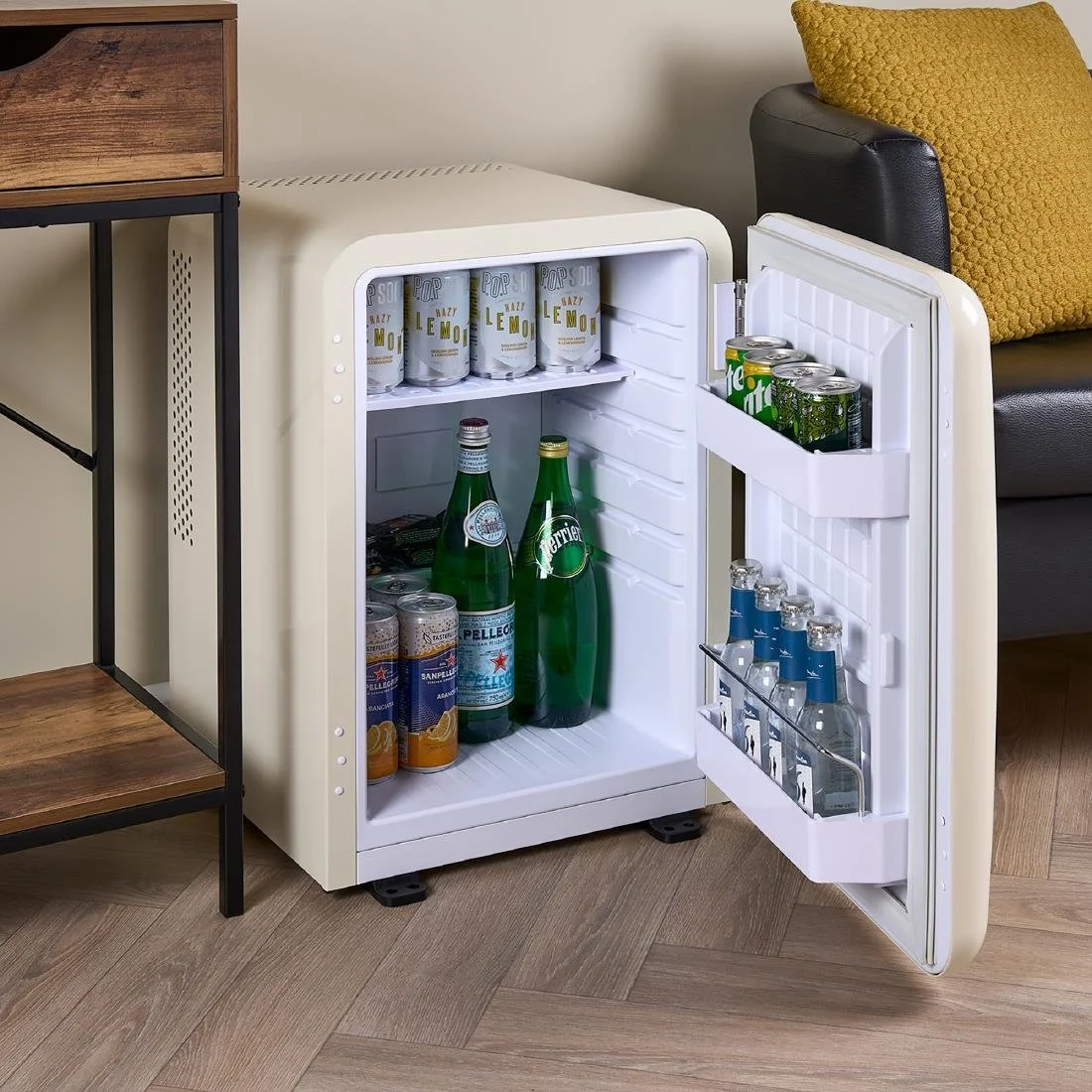 Corby Radley 40Ltr Solid Door Minibar Cream - Image 2