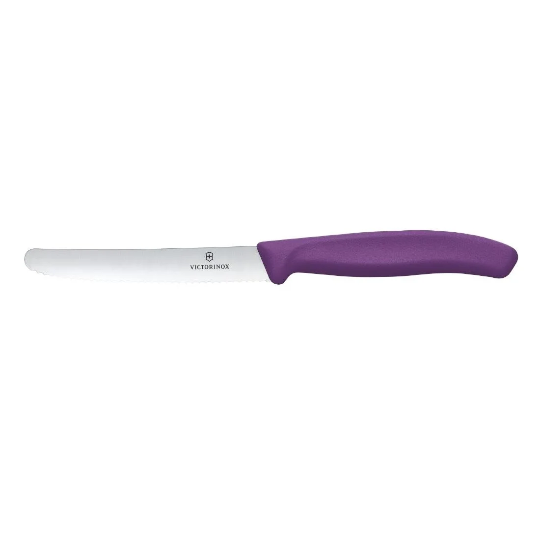 Victorinox Swiss Classic Tomato & Table Knife Wavy Purple 22cm ( 2 Pack)