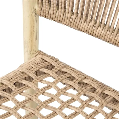 Bolero Dune PE Twist Rattan Outdoor Armchair Honey (4 Pack) - Image 4