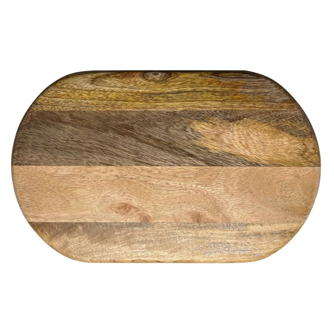 Olympia Mango Wood Rounded Rectangular Display Stand with Legs 350x220mm - Image 1