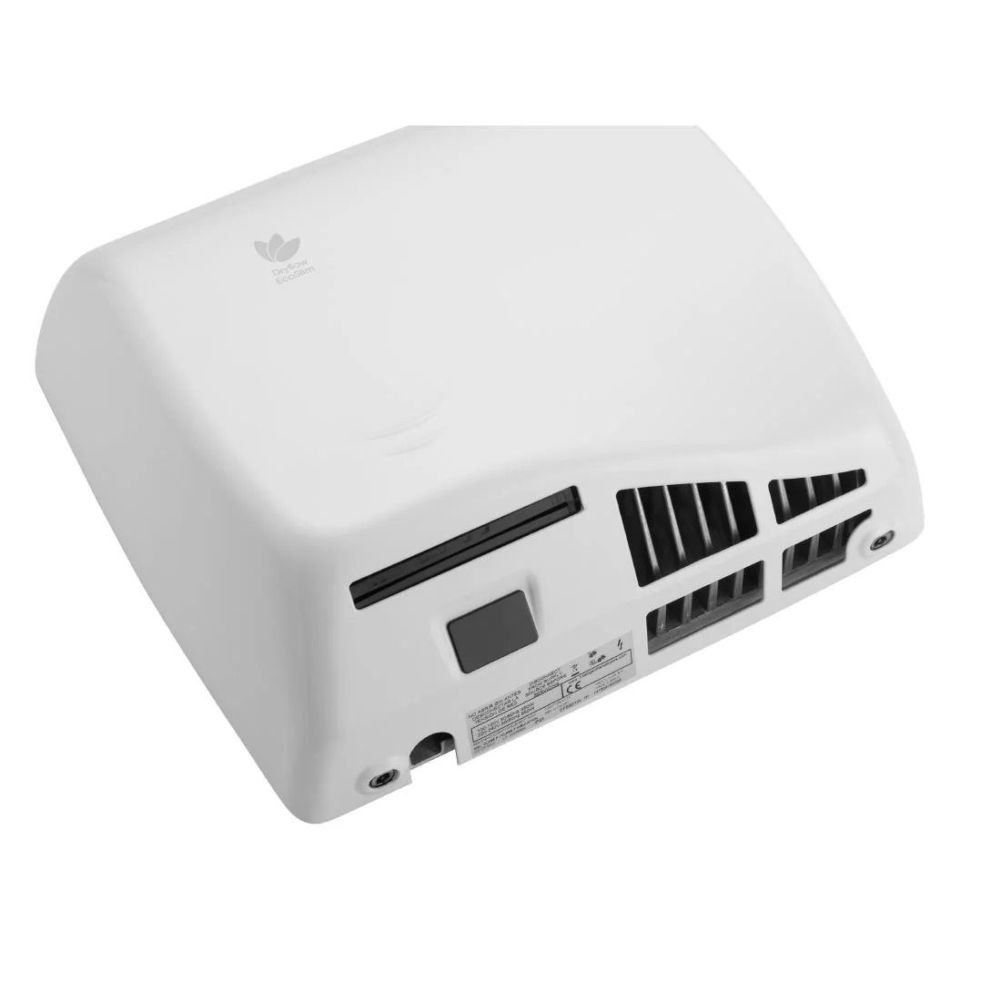 Dryflow EcoSlim HEPA Hand Dryer with Ioniser White DFES01W - Image 3