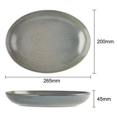 Olympia Ember Oval Bowls Blue 265x200mm (4 Pack) - Image 6