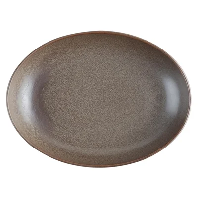 Olympia Ember Oval Bowls Mahogany 265x200mm (4 Pack) - Image 2
