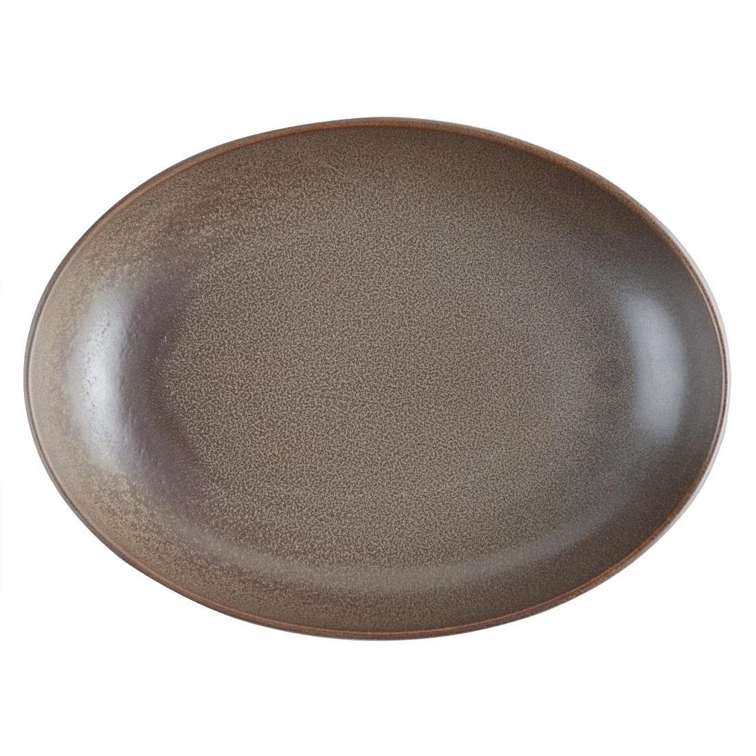 Olympia Ember Oval Bowls Mahogany 265x200mm (4 Pack)