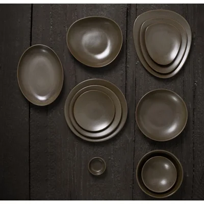 Olympia Ember Oval Bowls Mahogany 265x200mm (4 Pack) - Image 5