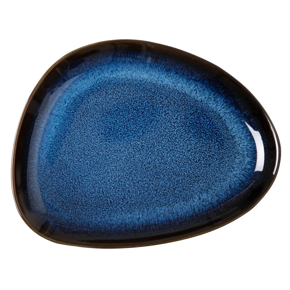 Olympia Luna Triangular Plates Midnight Blue 207x158mm (6 Pack)