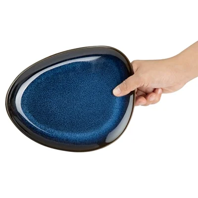 Olympia Luna Triangular Plates Midnight Blue 207x158mm (6 Pack) - Image 3