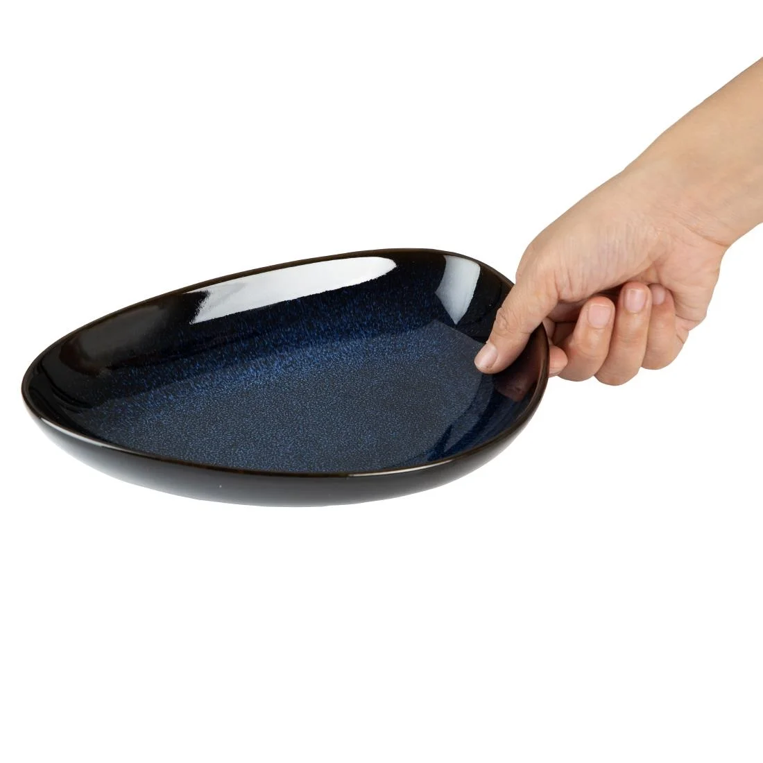 Olympia Luna Triangular Bowls Midnight Blue 228x175mm (6 Pack) - Image 3