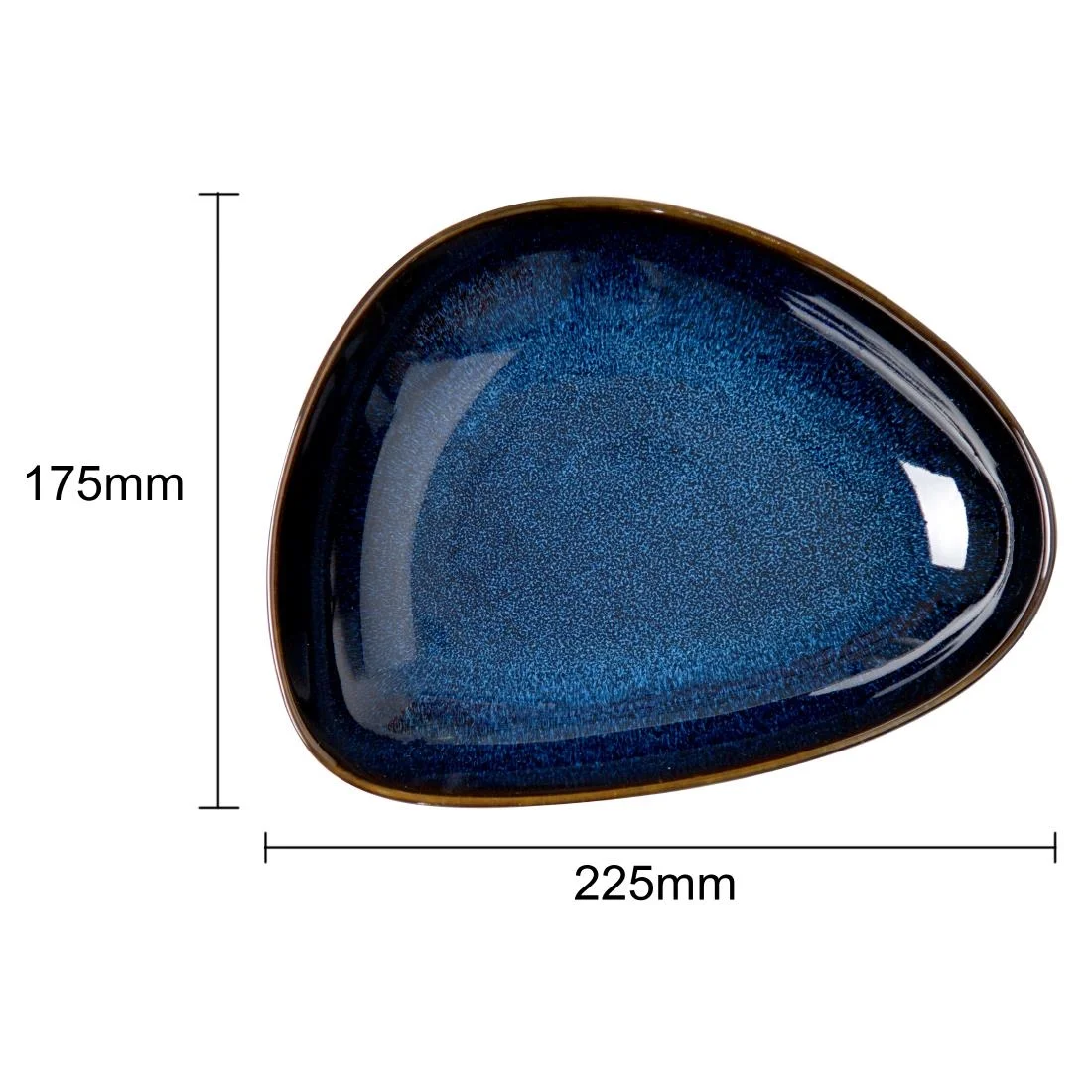 Olympia Luna Triangular Bowls Midnight Blue 228x175mm (6 Pack) - Image 4