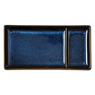 Olympia Luna Rectangular Dipping Plates Midnight Blue 204x105mm (6 Pack) - Image 2