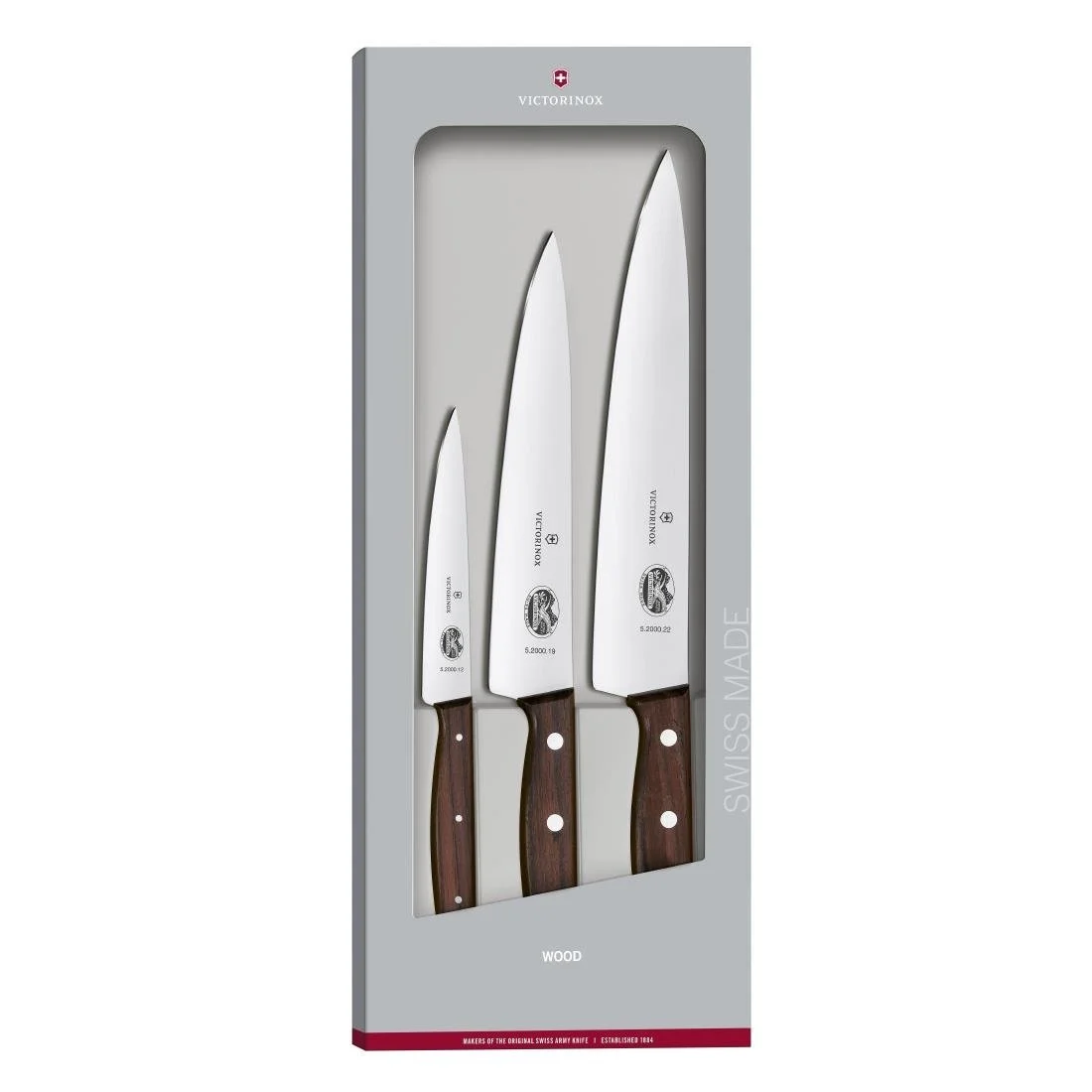 Victorinox Wood 3-Piece Chef's Knife Set - Image 1
