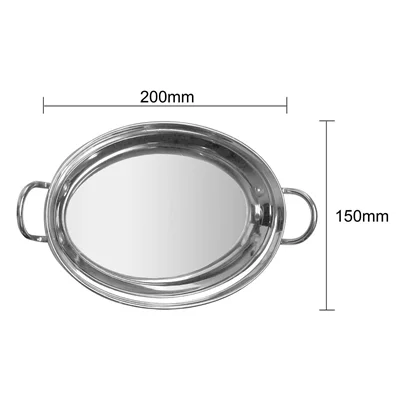 Olympia Deep Oval Tray with Handles 200x150mm - Image 3
